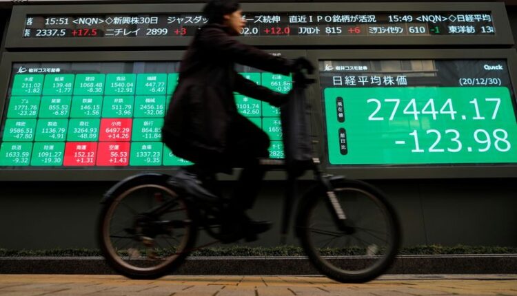 Asia shares edge higher as Biden unveils $1.9 trillion U.S. stimulus plan